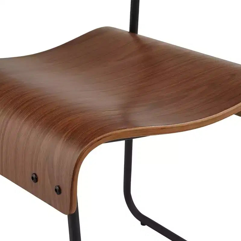 55 Downing Street Mael Modern Bentwood and Steel Chair