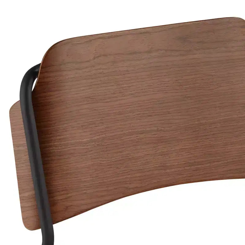 55 Downing Street Mael Modern Bentwood and Steel Chair