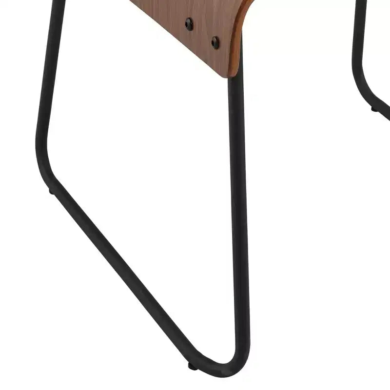 55 Downing Street Mael Modern Bentwood and Steel Chair