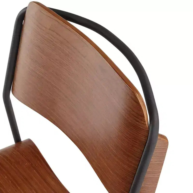 55 Downing Street Mael Modern Bentwood and Steel Chair