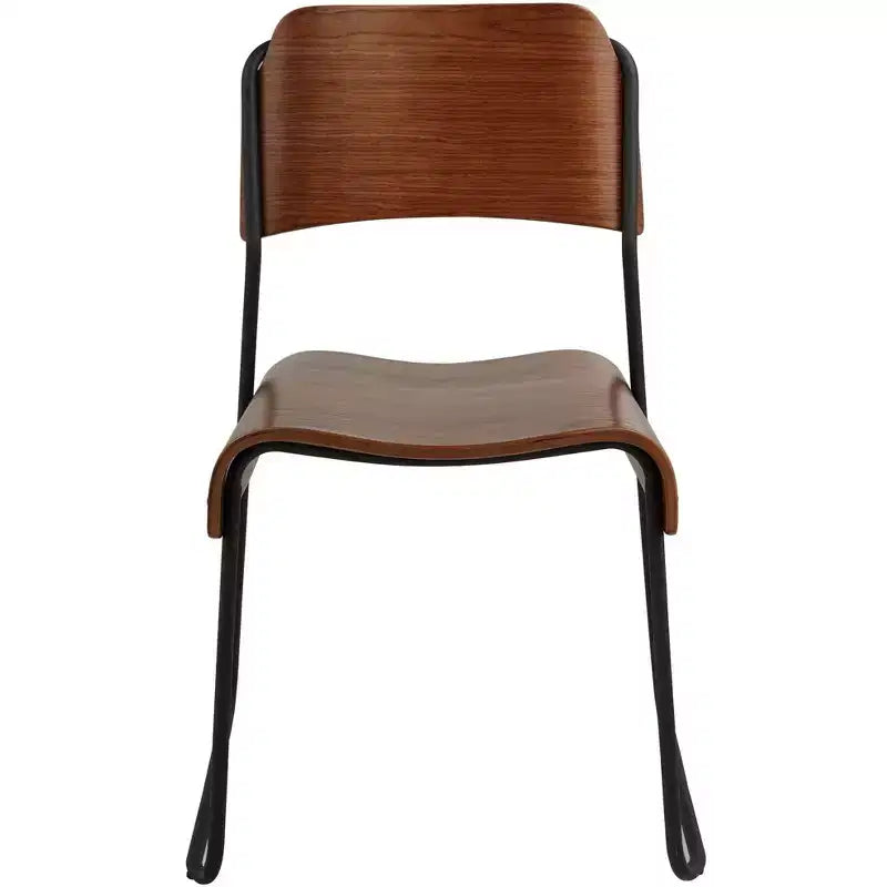 55 Downing Street Mael Modern Bentwood and Steel Chair