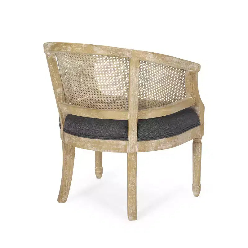 Steinaker French Country Wood and Cane Accent Chair - Christopher Knight Home