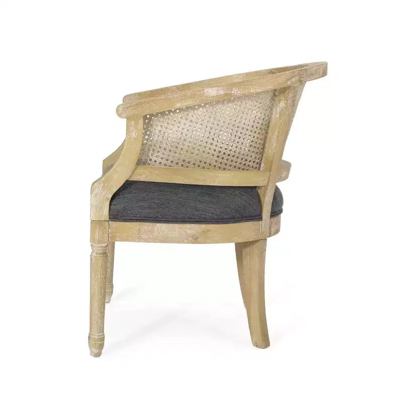 Steinaker French Country Wood and Cane Accent Chair - Christopher Knight Home