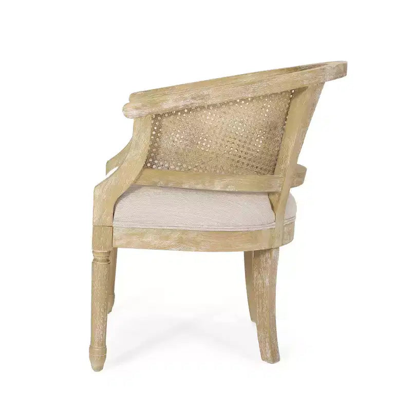 Steinaker French Country Wood and Cane Accent Chair - Christopher Knight Home