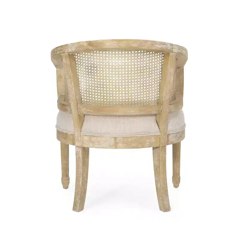 Steinaker French Country Wood and Cane Accent Chair - Christopher Knight Home