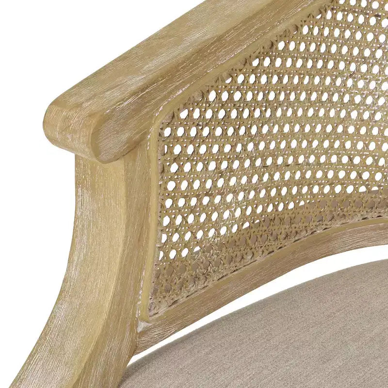 Steinaker French Country Wood and Cane Accent Chair - Christopher Knight Home