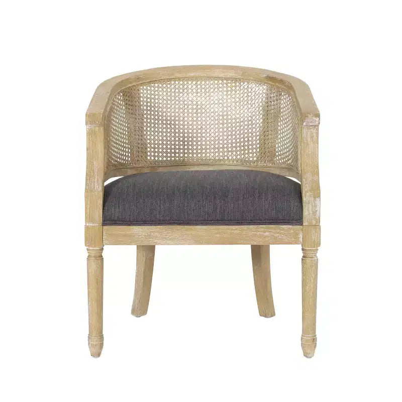 Steinaker French Country Wood and Cane Accent Chair - Christopher Knight Home